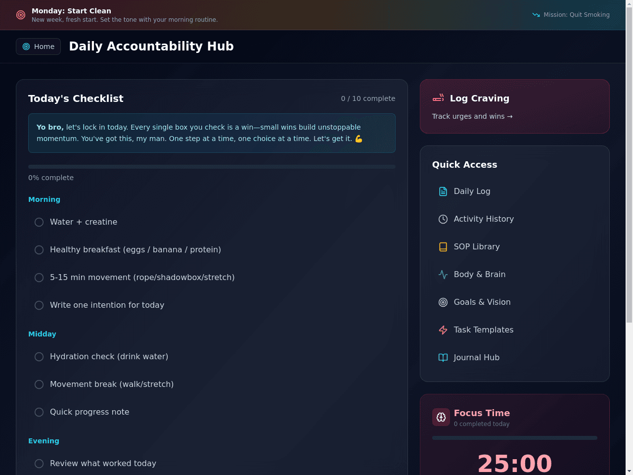 Focus Flow Dashboard