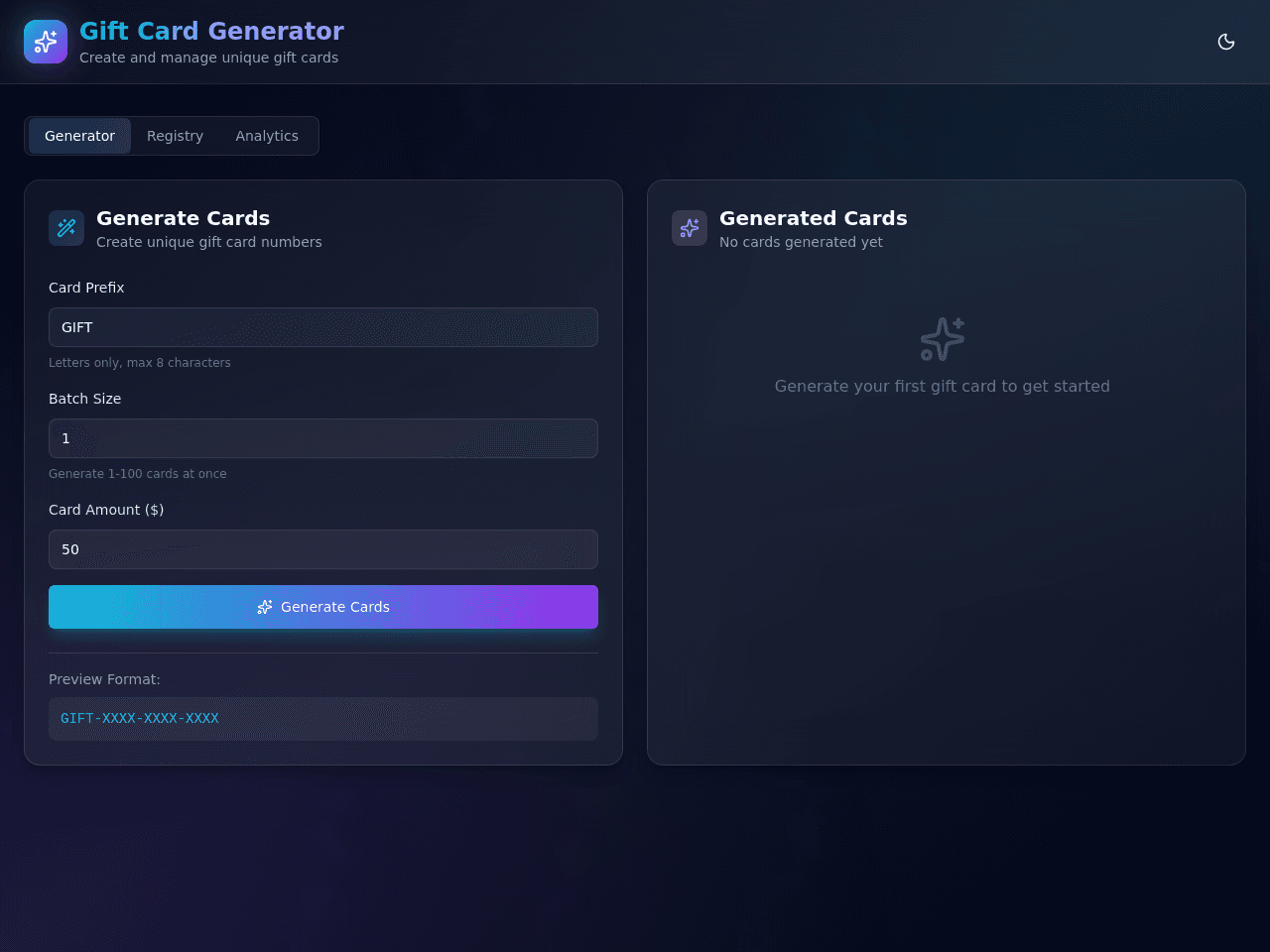 Gift Card Studio