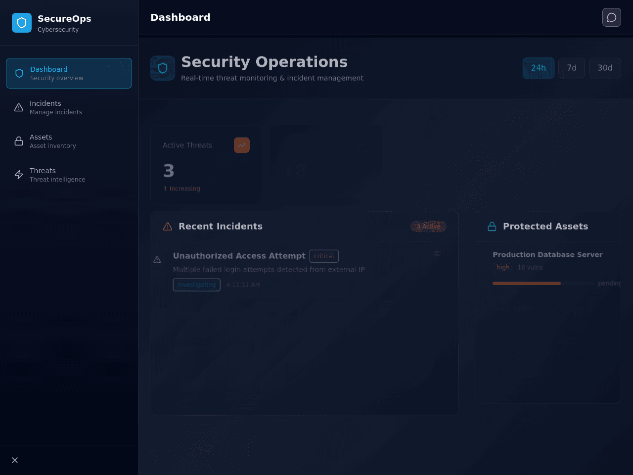 Cyber Security Dashboard