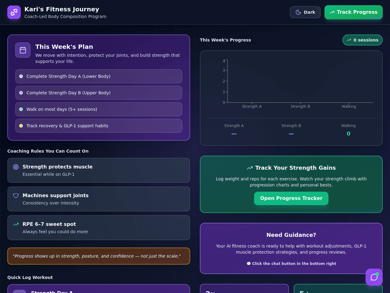 KP Fitness Coach Portal