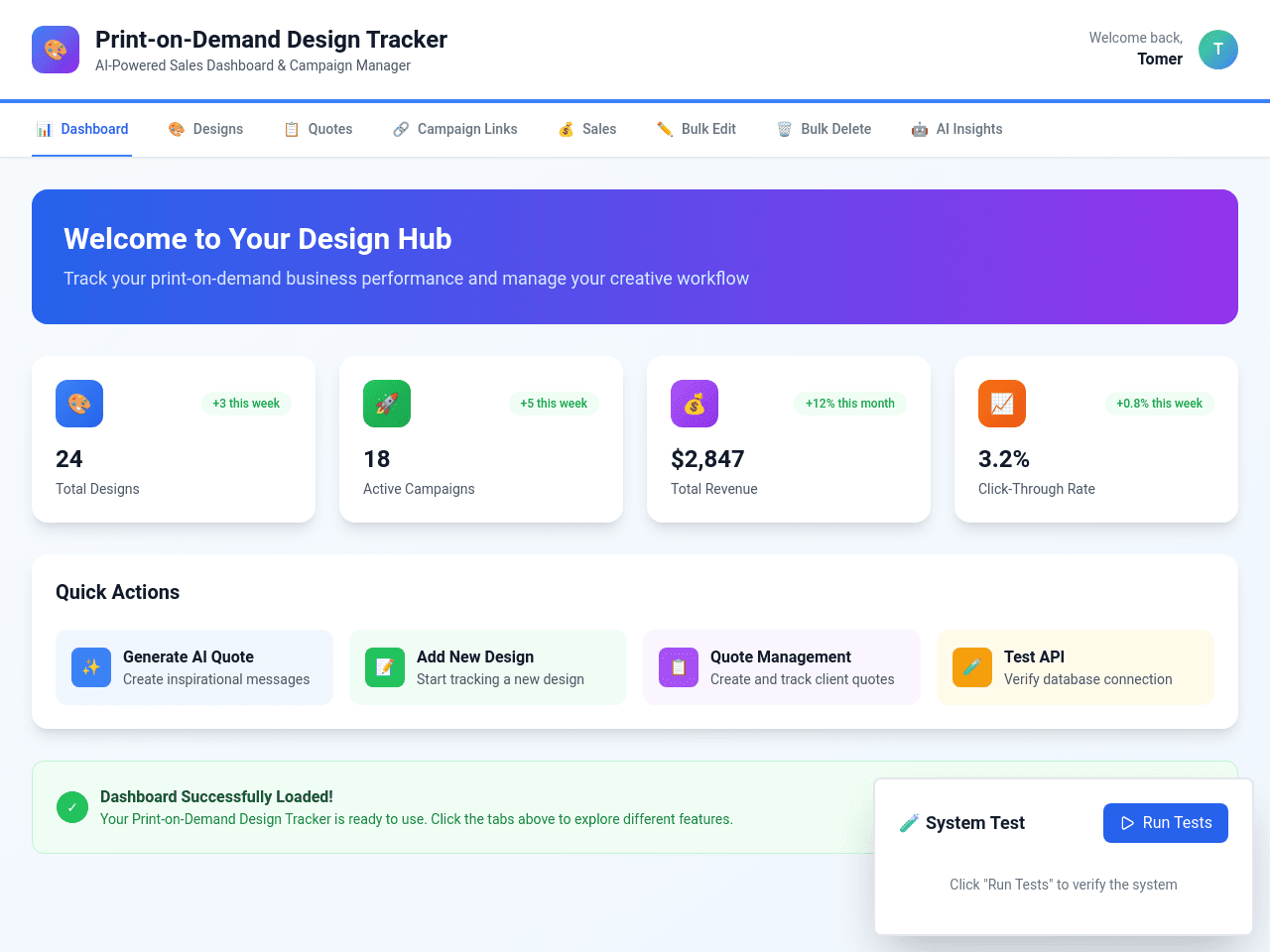 Design Dashboard Nexus