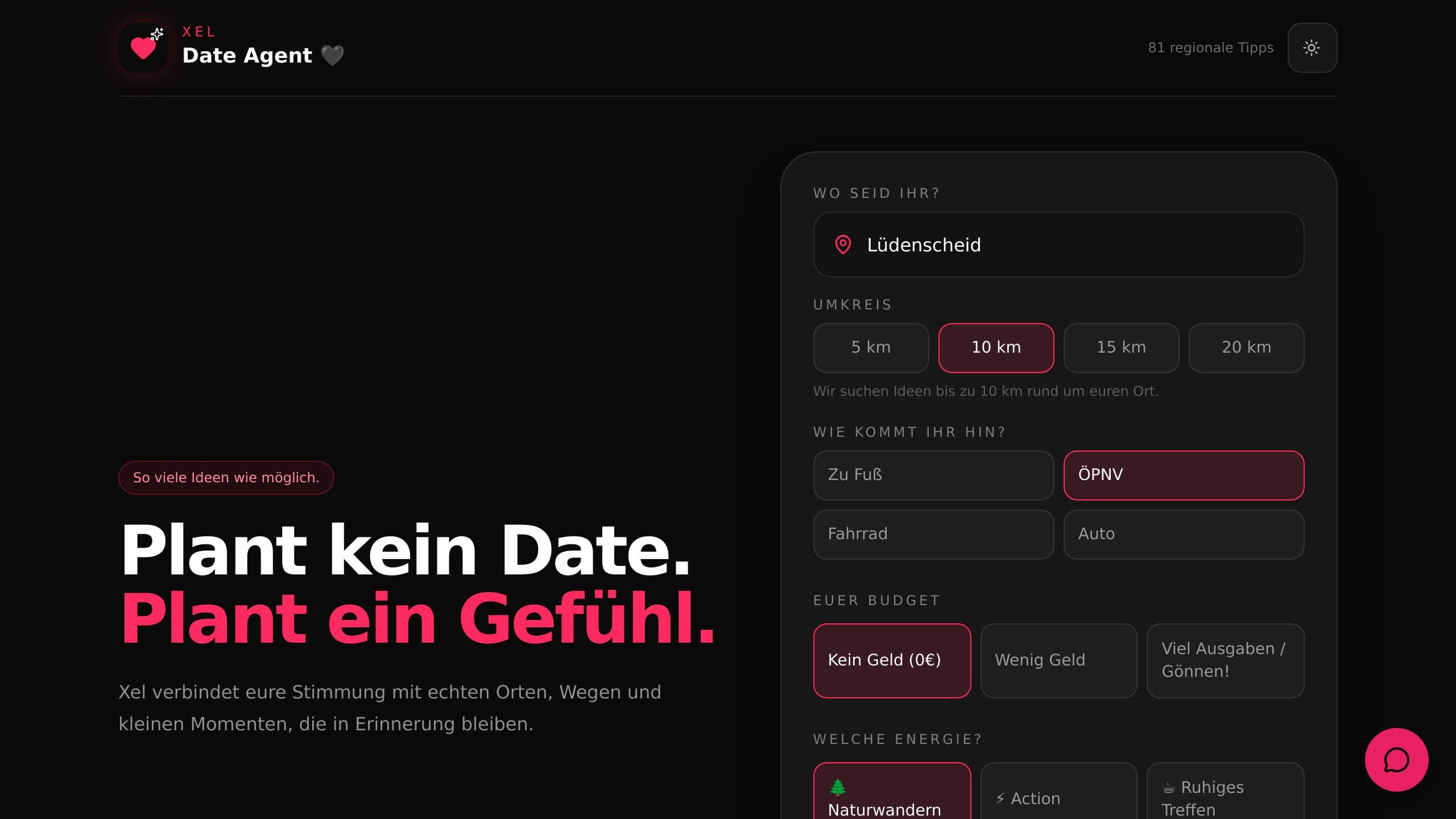 Xel Date Planner