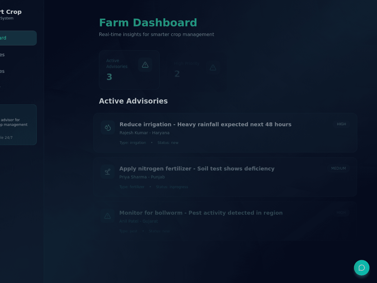 Crop Advisory Portal