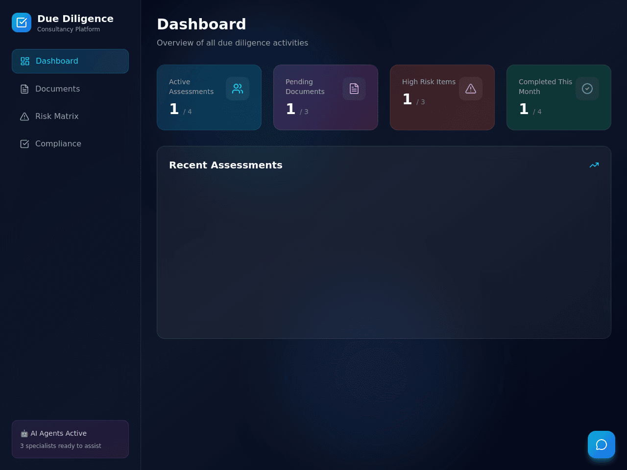 Due Diligence Dashboard