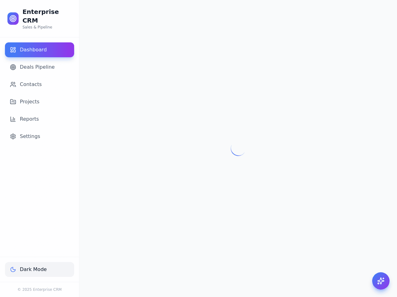 Genesis CRM Dashboard