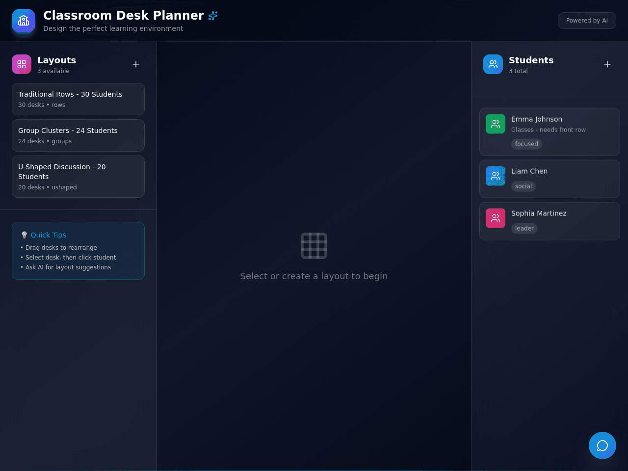 Classroom Layout Planner