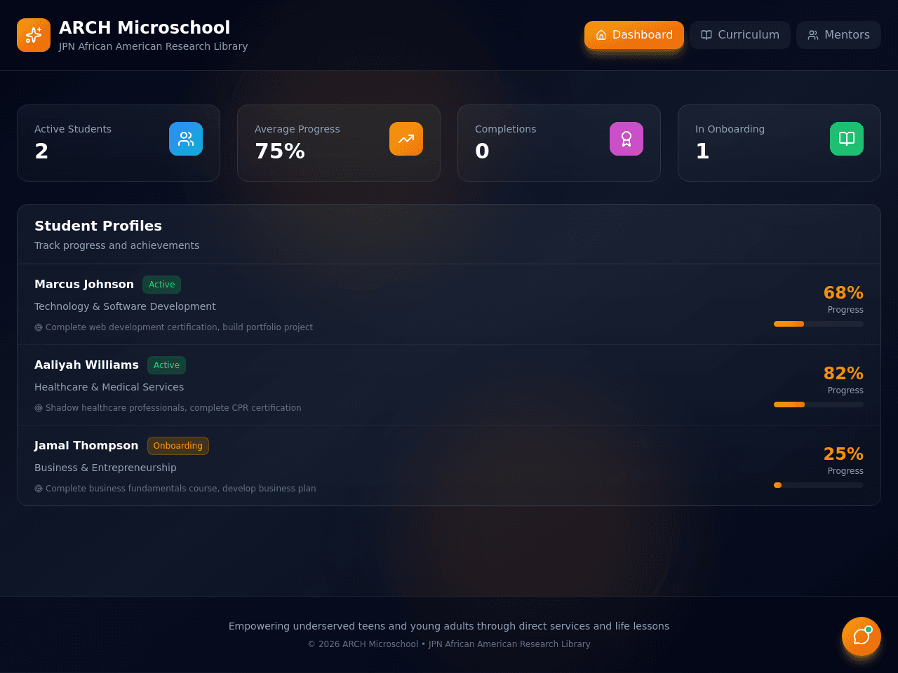 ARCH Learning Portal