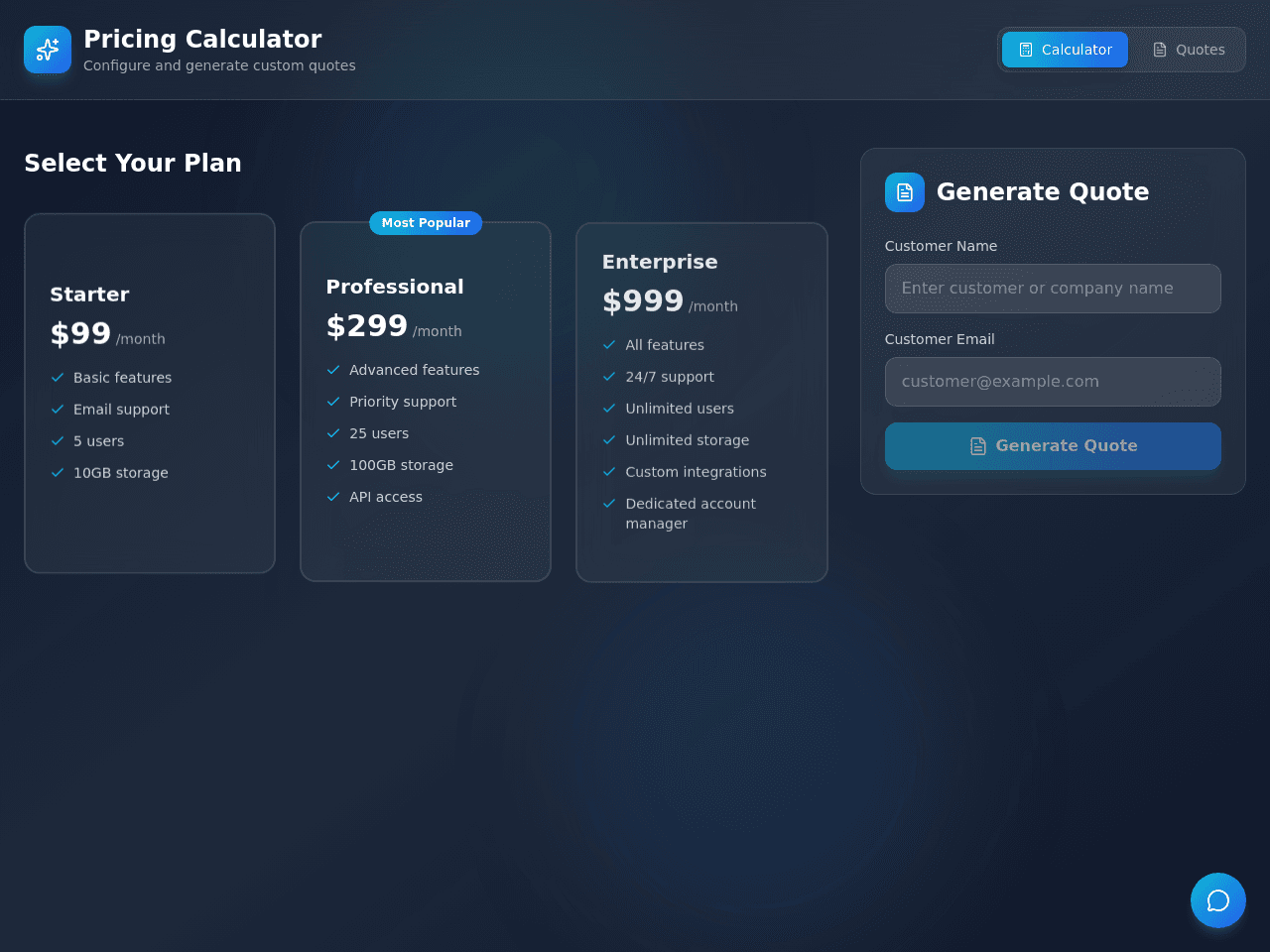 Pricing Flow Calculator
