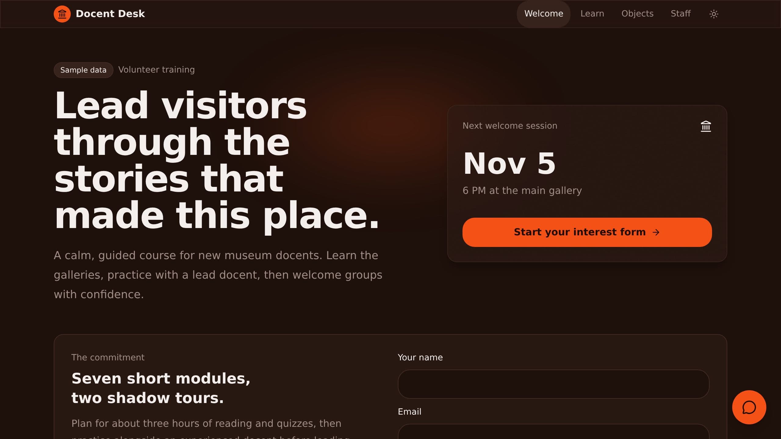Docent Training Course preview
