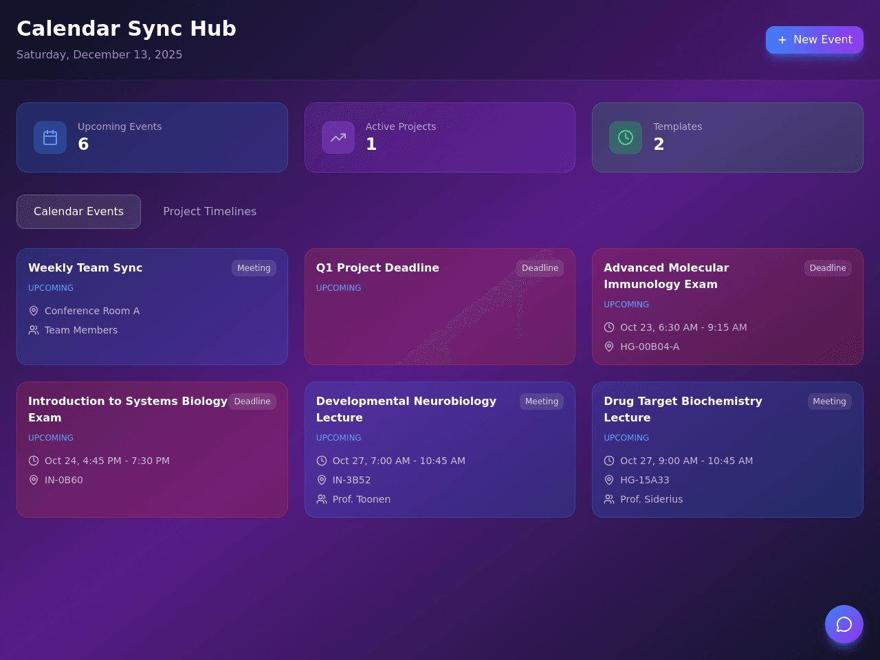 Schedule Sync Portal