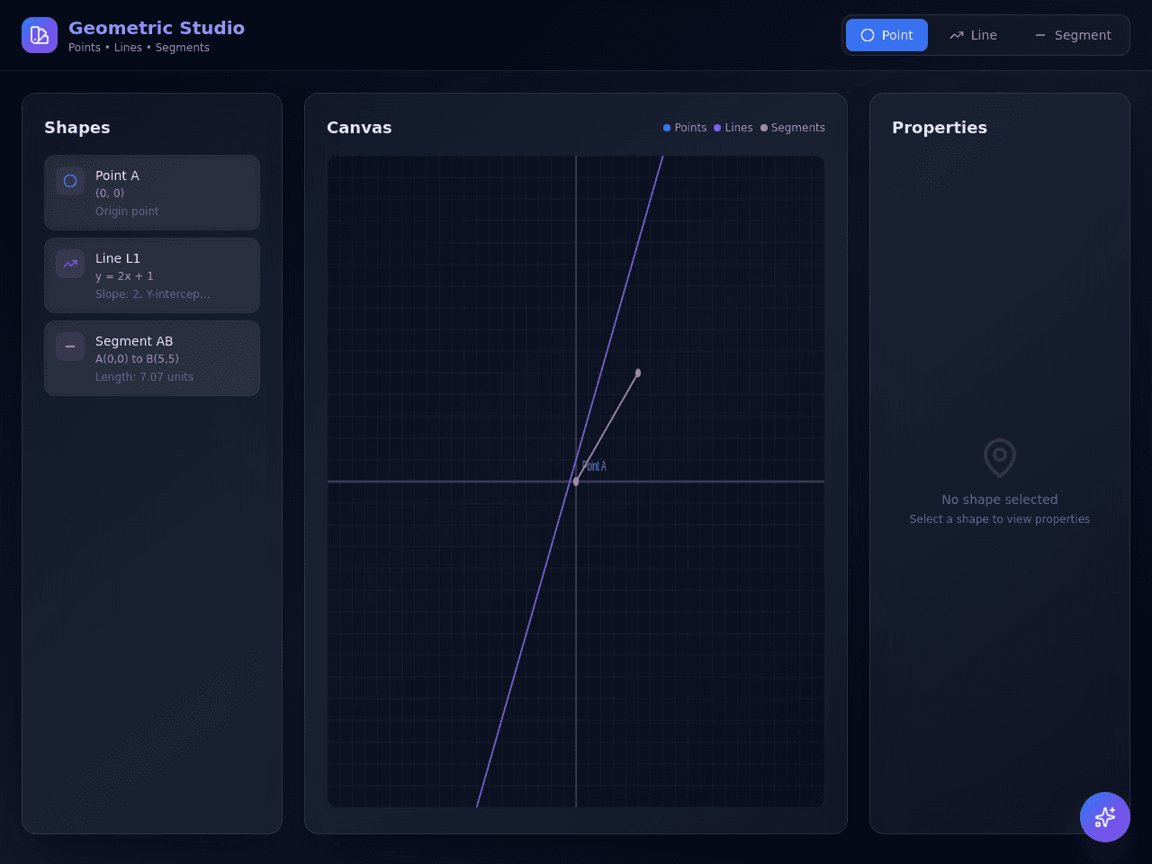 Shape Line Dashboard