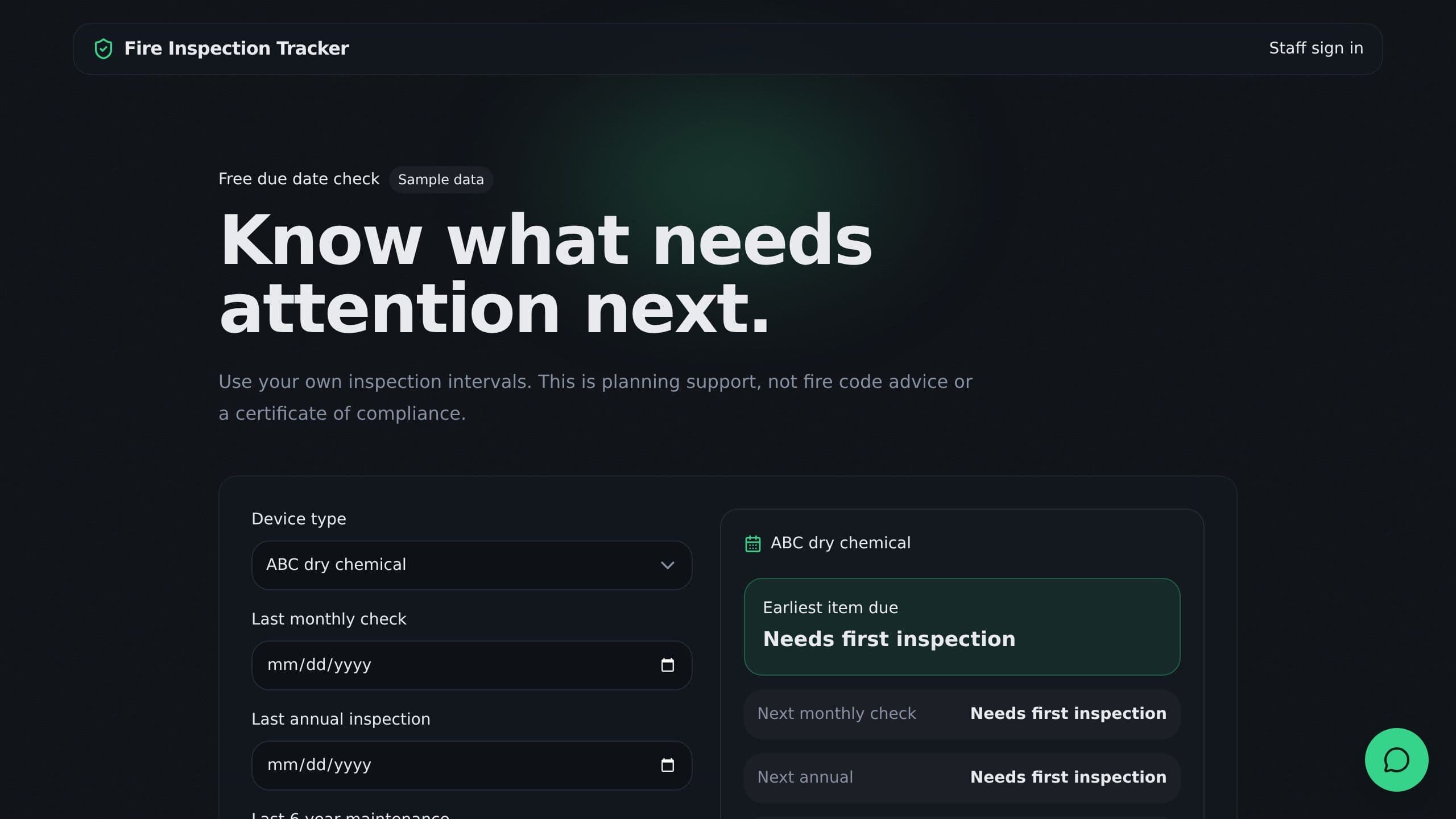 Fire Inspection Tracker preview