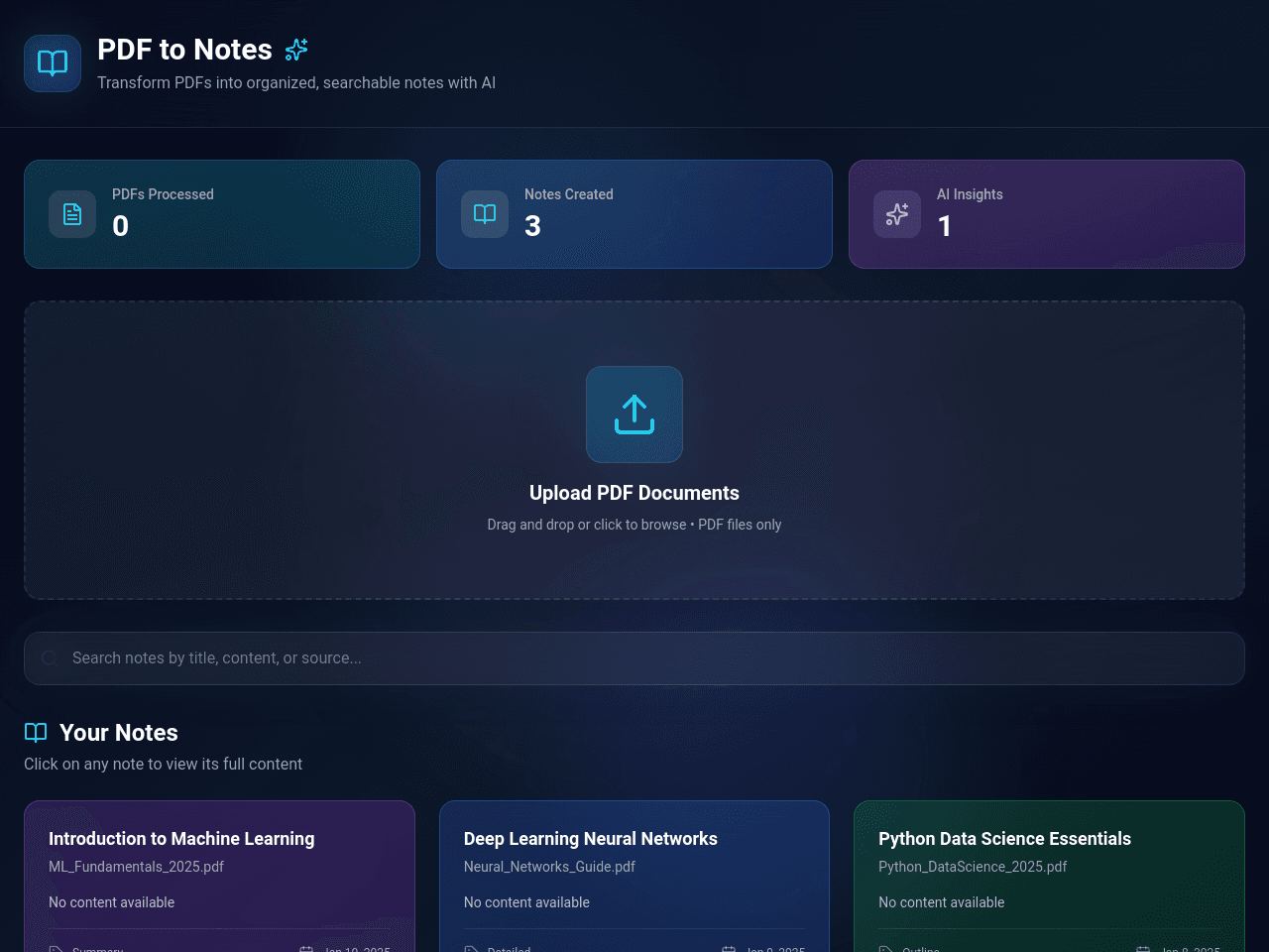 PDF Note Flow