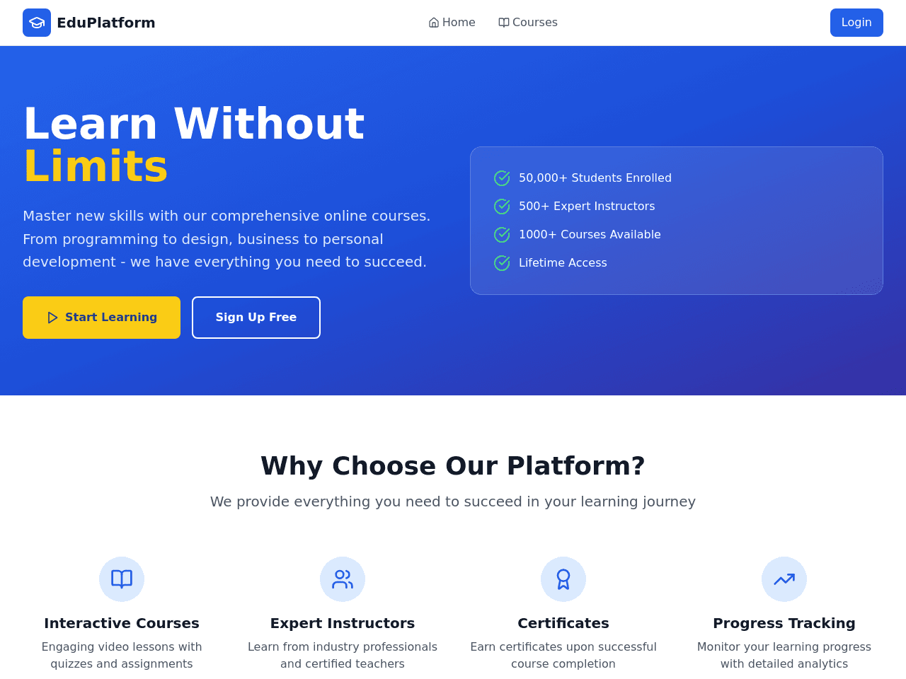 PHP Learning Portal