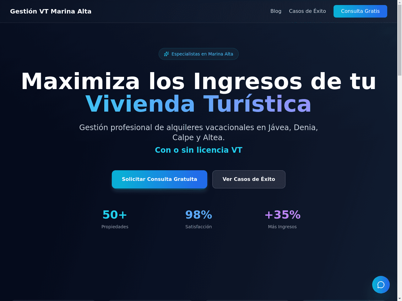 Conversion Landing webvillas
