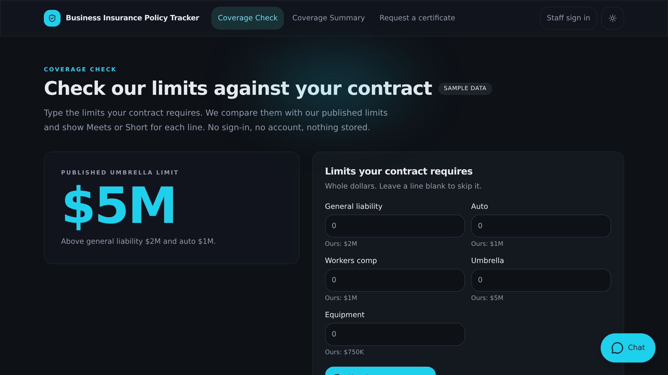 Business Insurance Policy Tracker preview