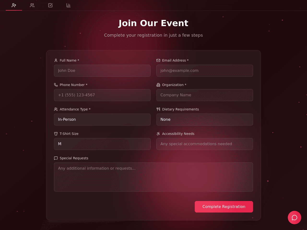 Event Management Portal