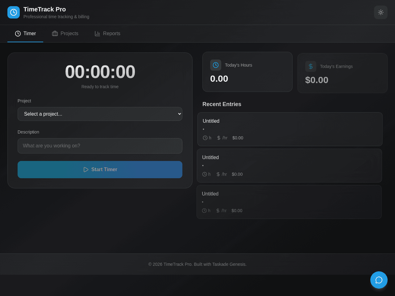 Time Project Tracker