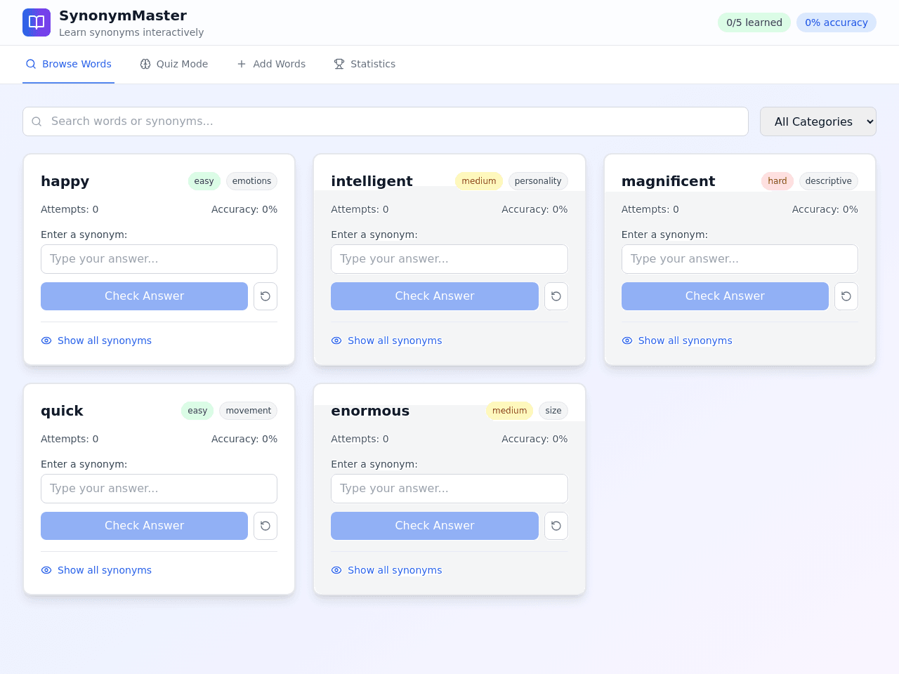 Synonym Finder