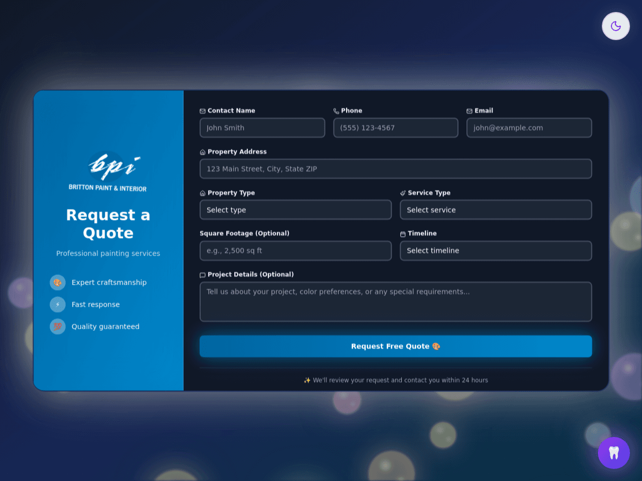 BPI Estimate Request Form 2025