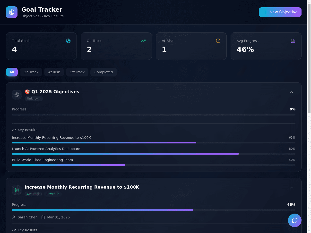 Objective Tracker Pro