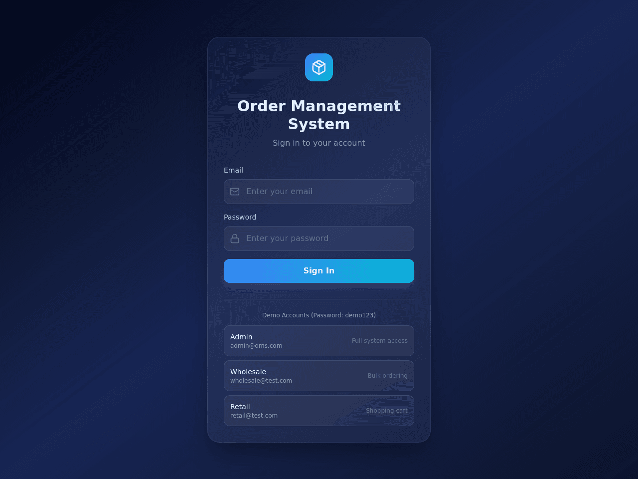 Order Flow Portal