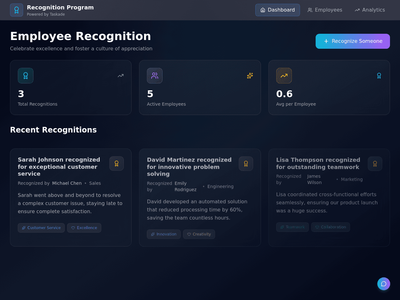 Recognition Portal