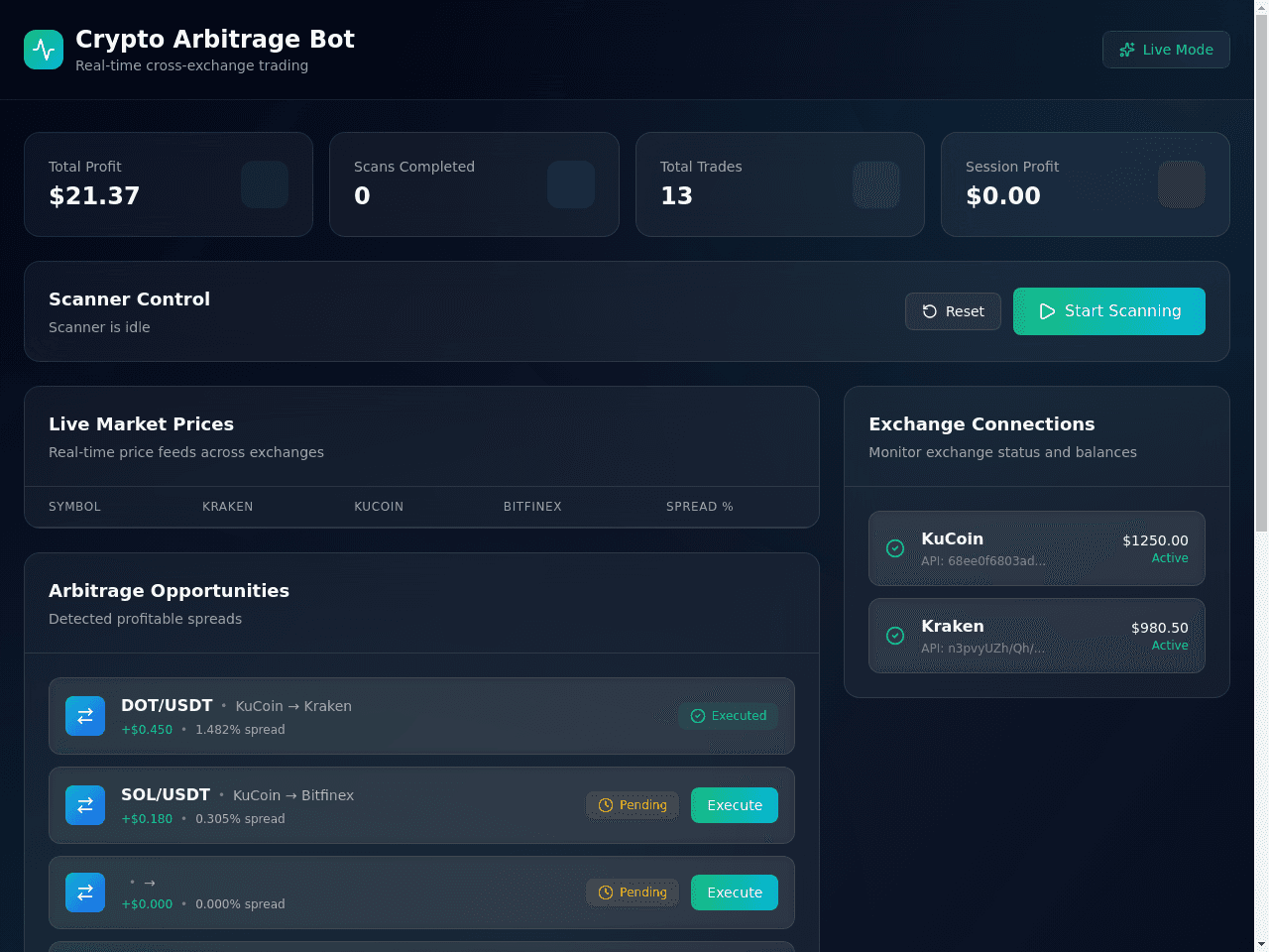 Arbitrage Tracker