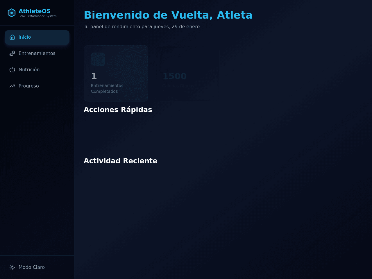 Athlete Dashboard