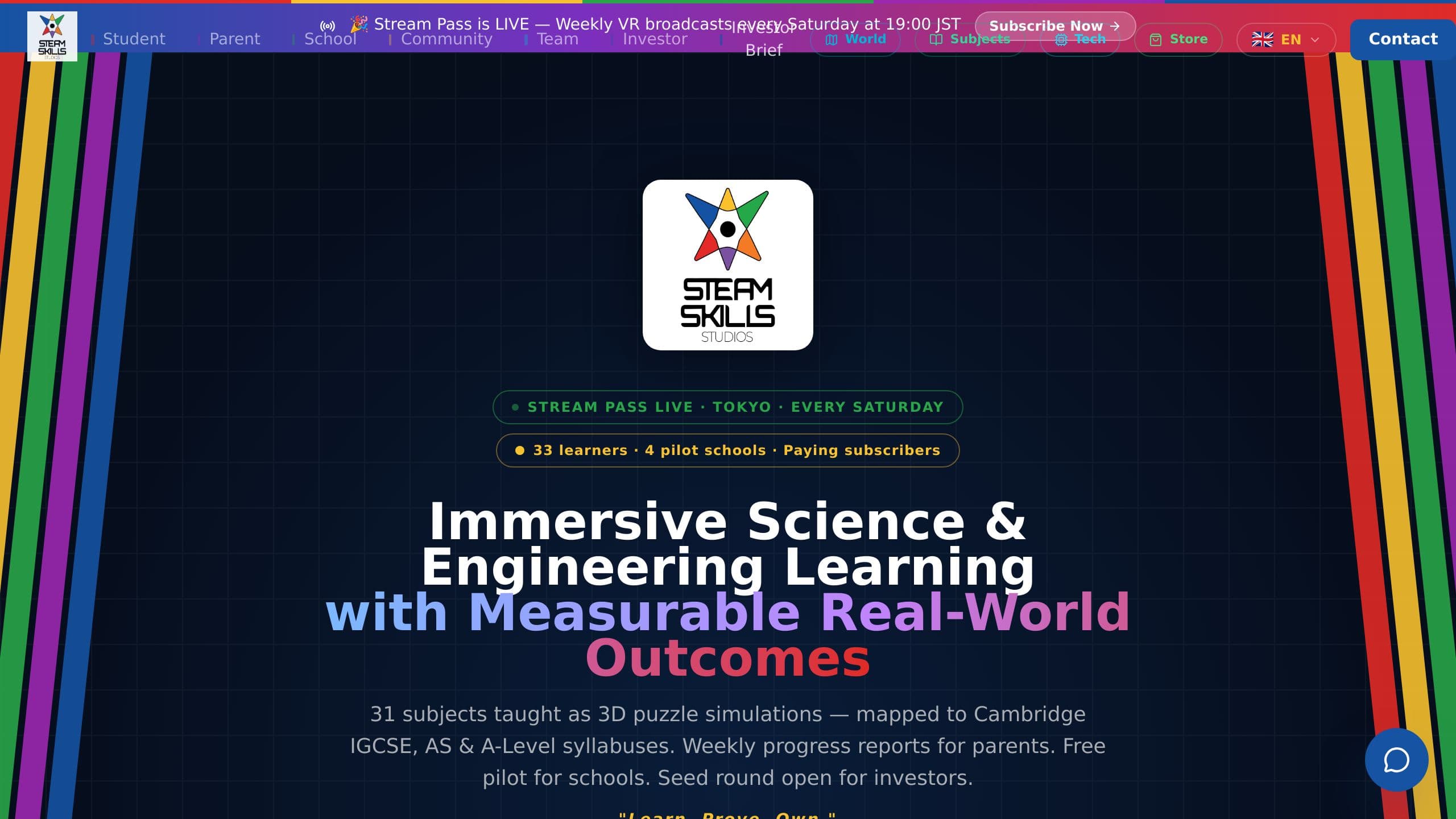 STEAM Skills Public QR Portal
