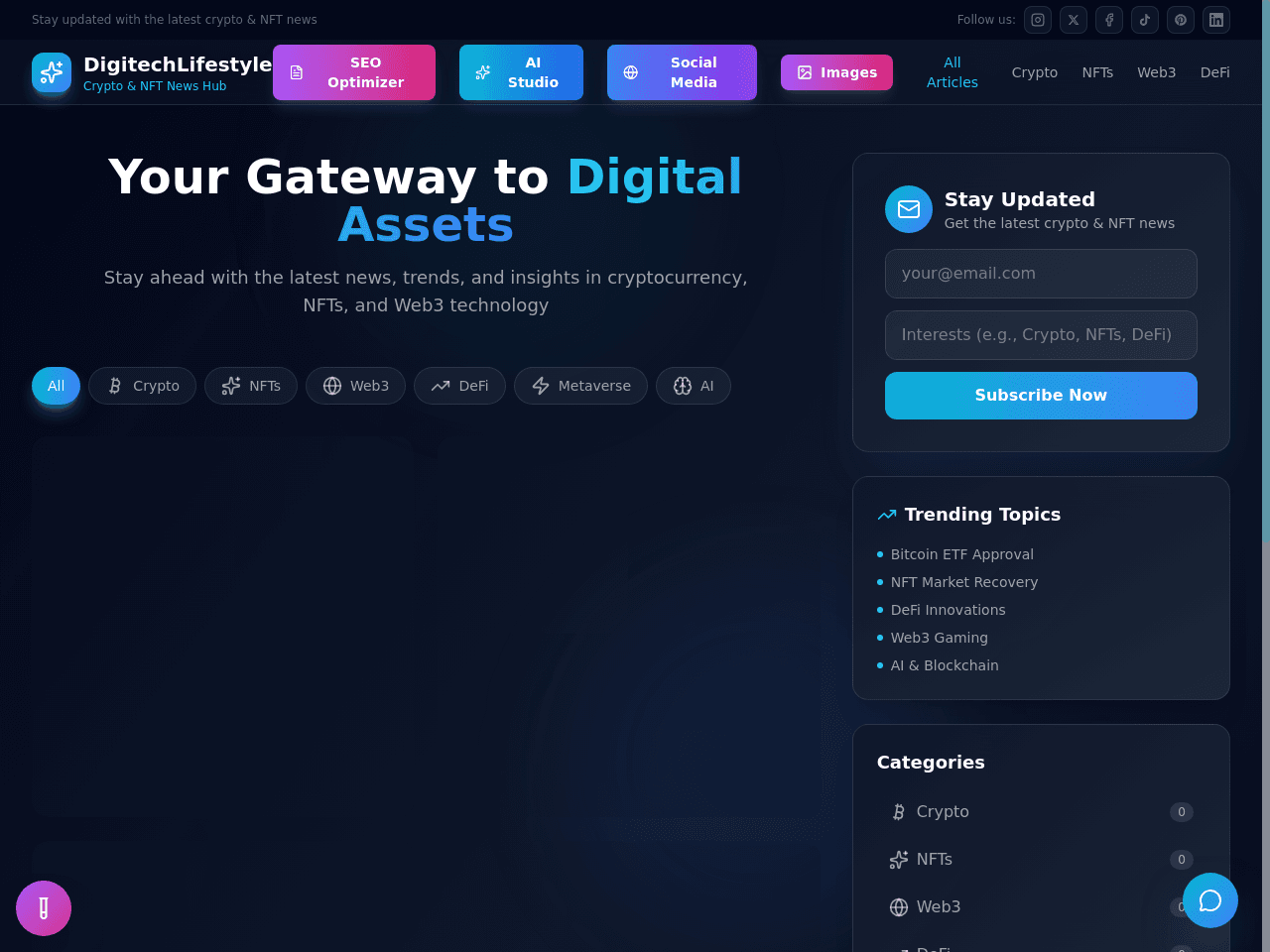 Crypto Content Portal