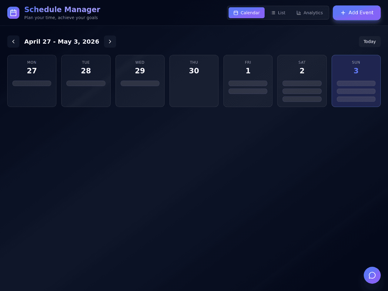 Schedule Planner