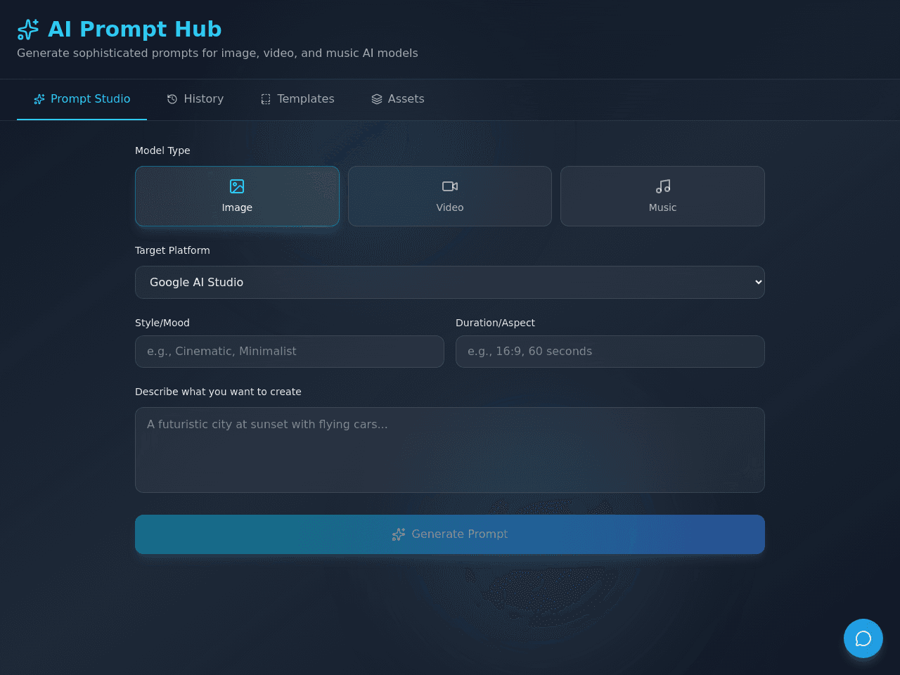 Prompt Studio Dashboard