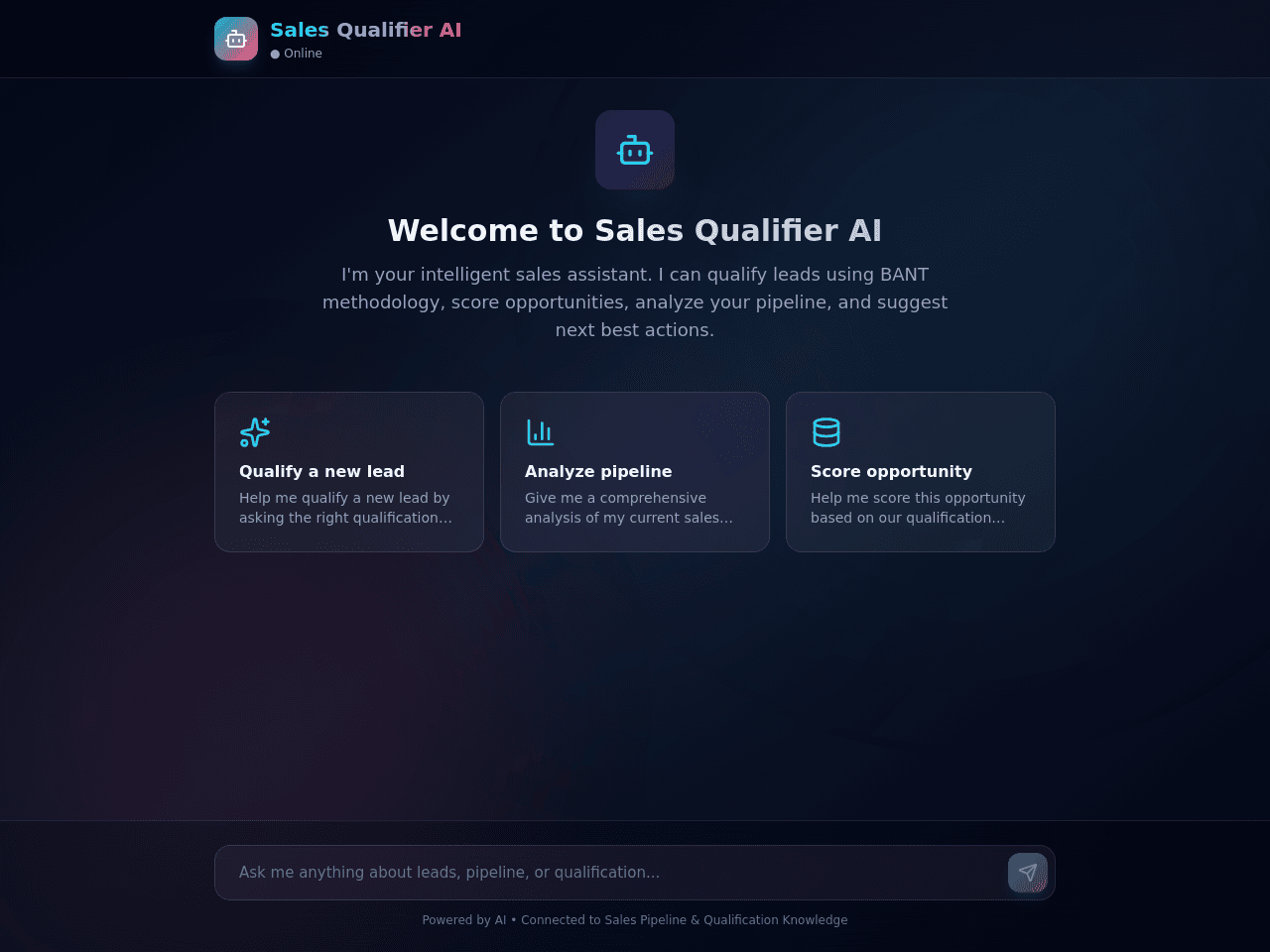 Sales Agent Studio