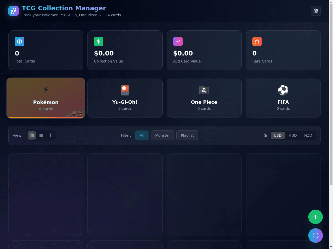 Card Collection Portal