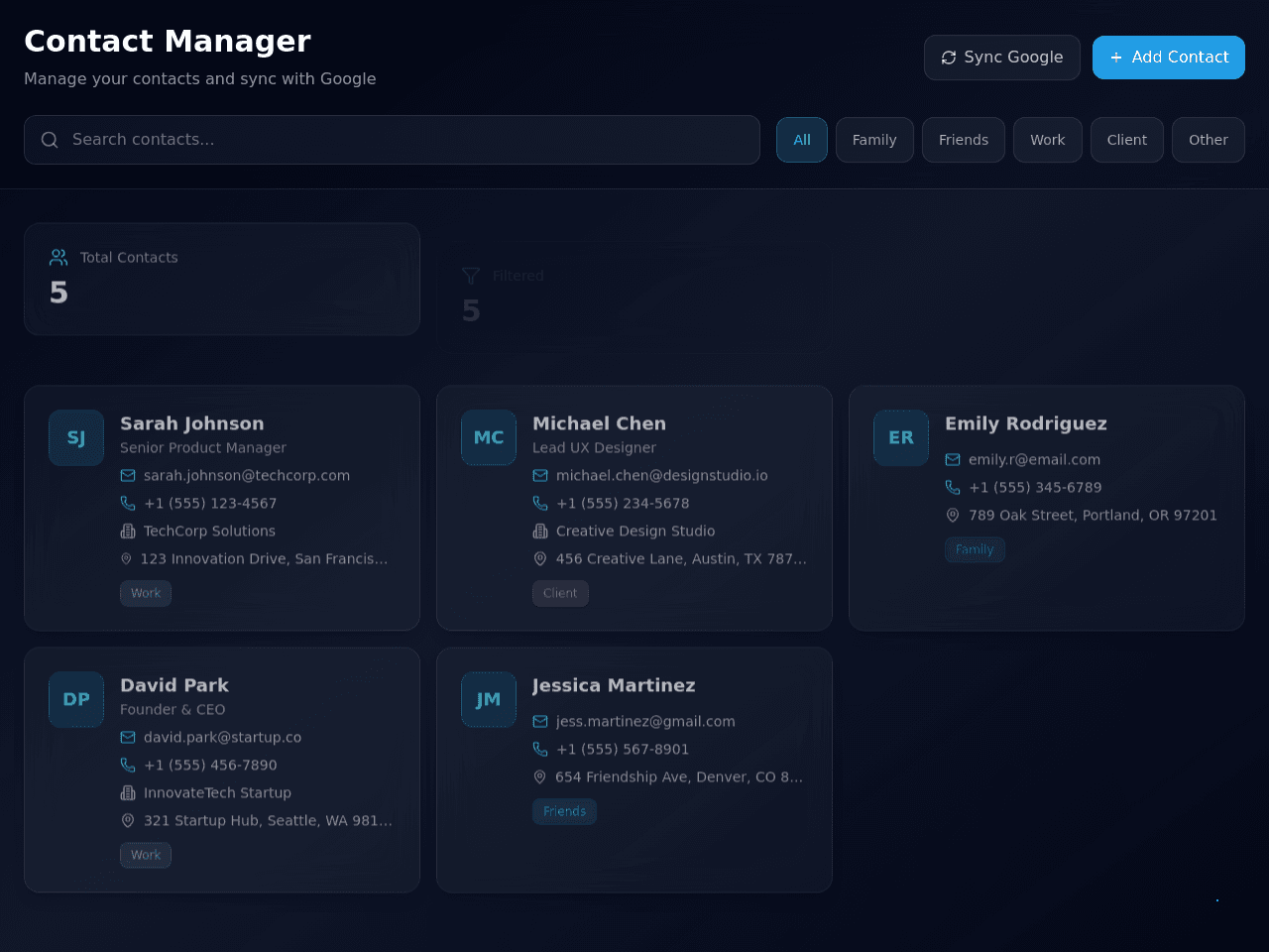 Contact Sync Portal