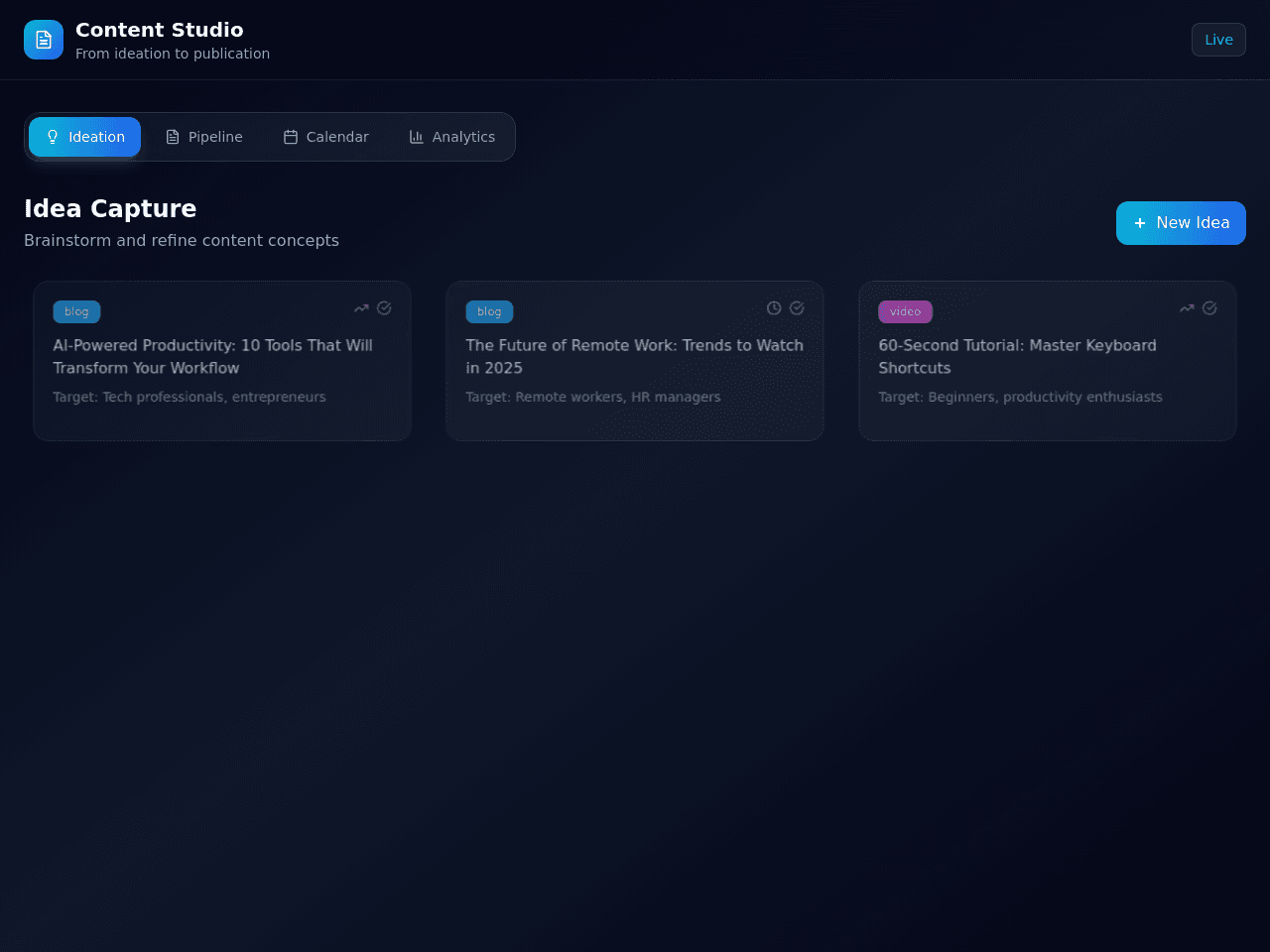 Content Creation Flow