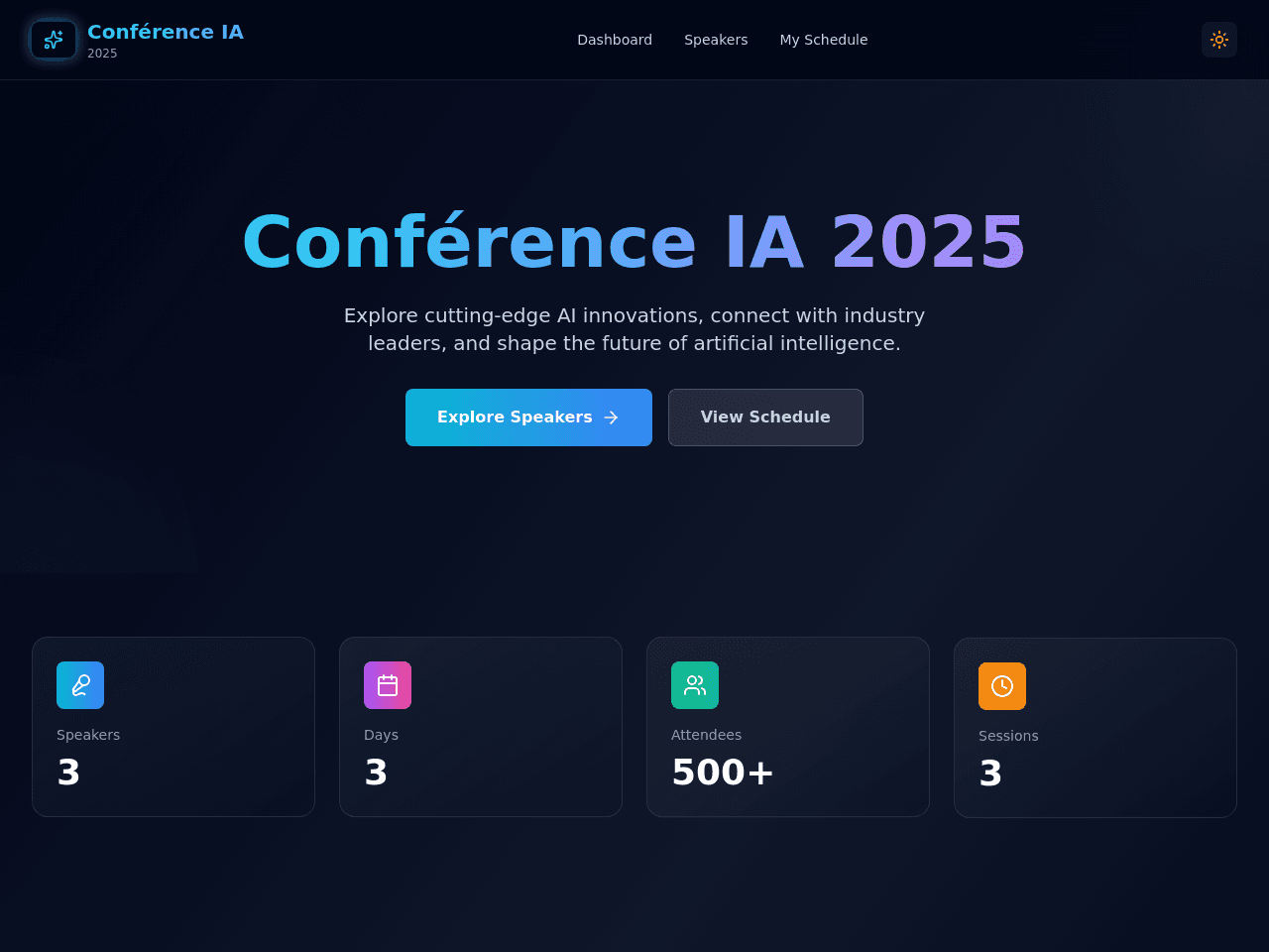 Conference Dashboard