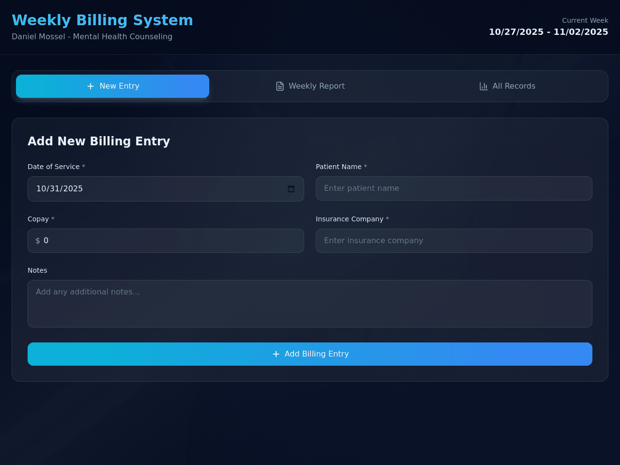 Billing Report Studio