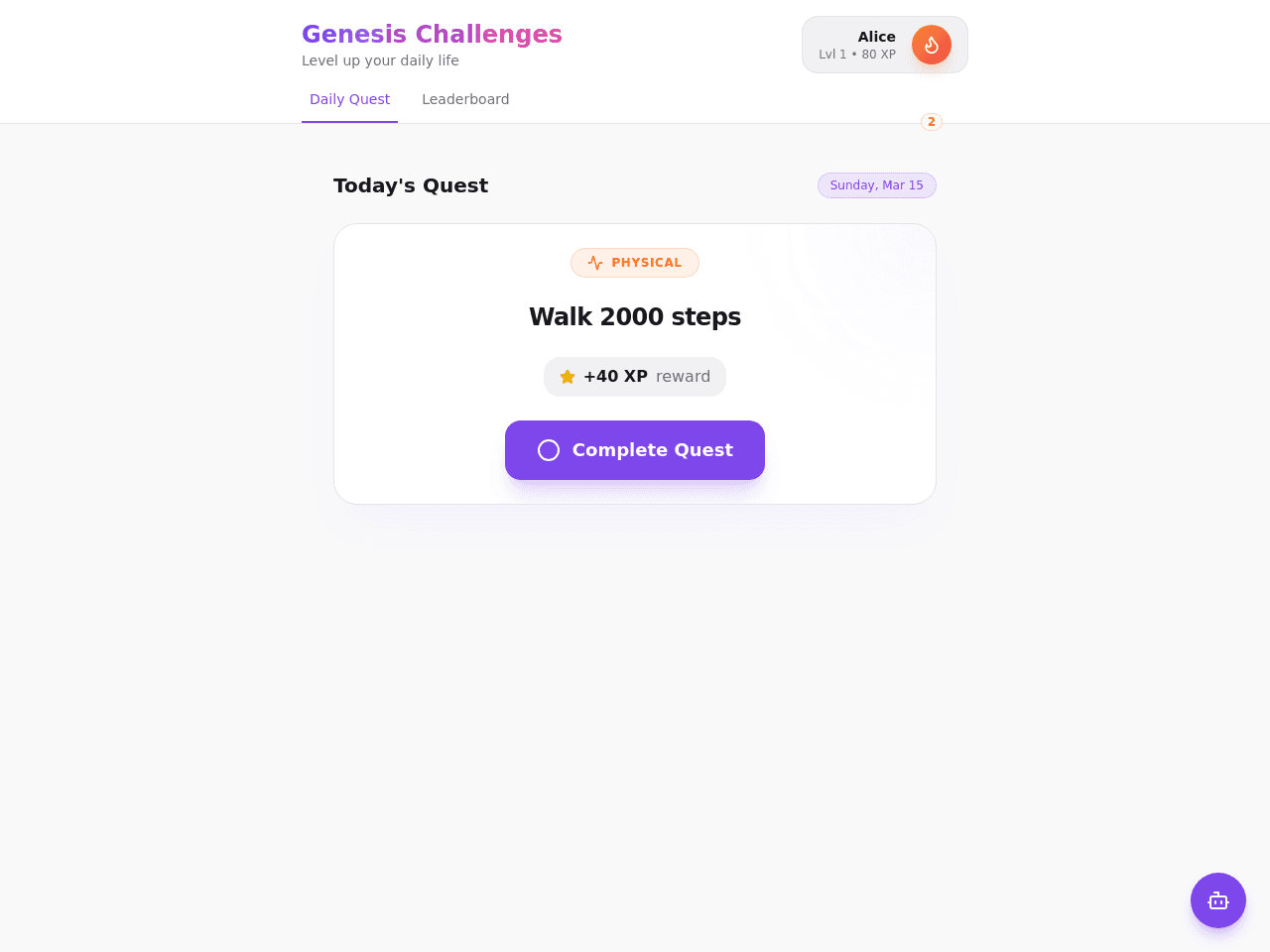 Challenge Quest Daily