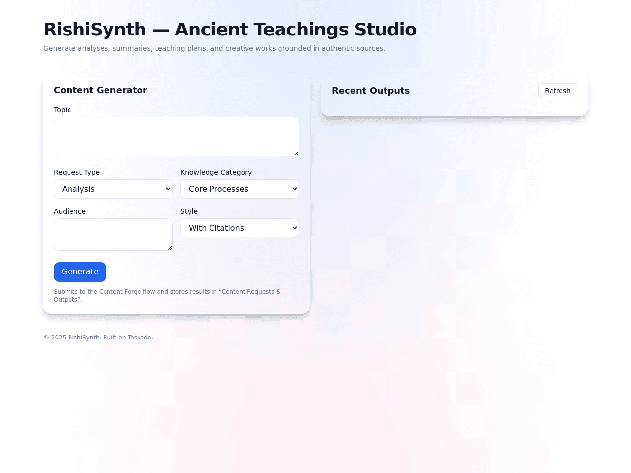 Wisdom Flow Dashboard