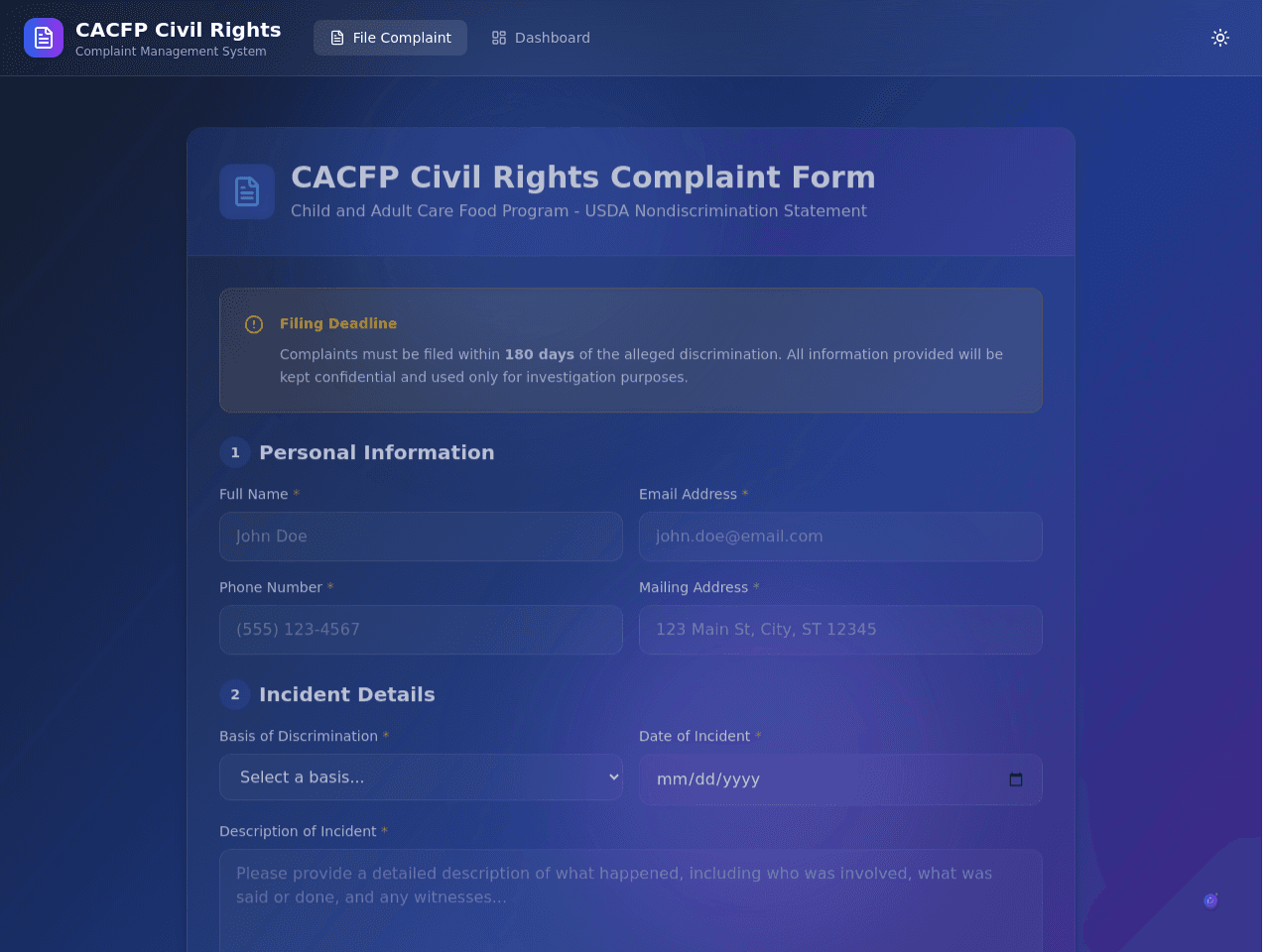 Rights Form Portal