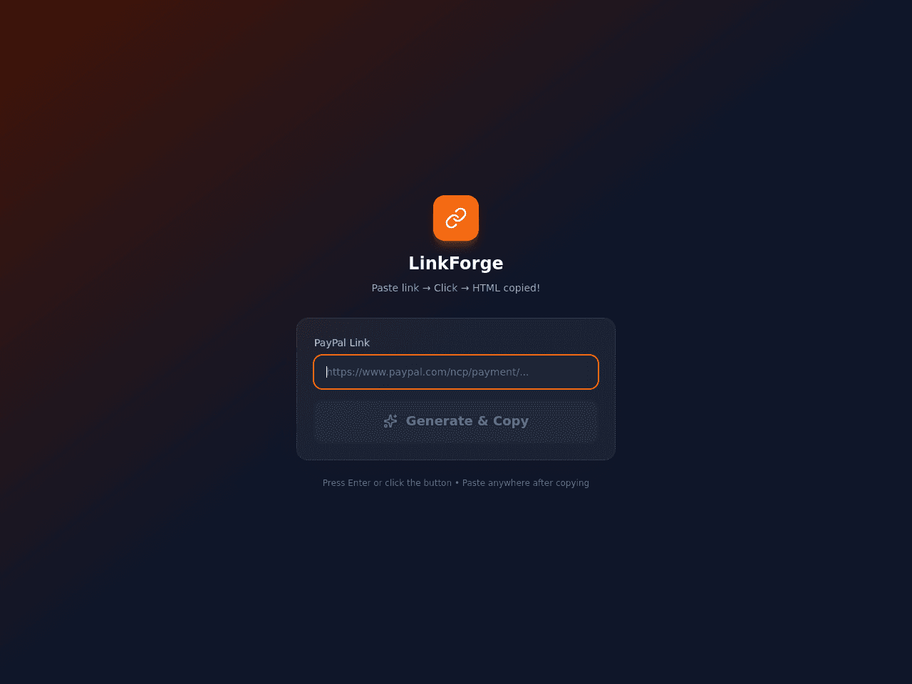 PayPal Button Code Generator