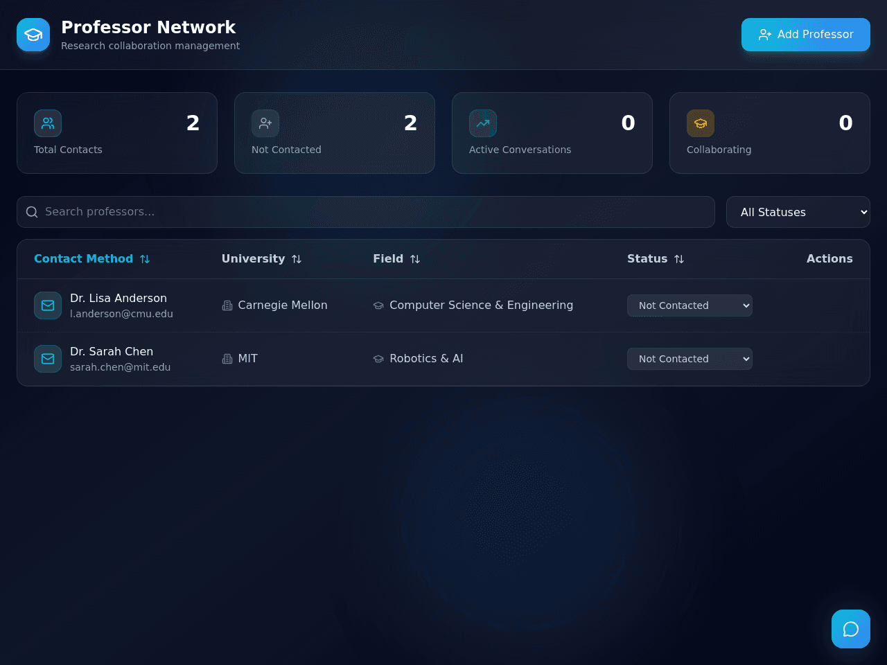 Professor Connect Portal