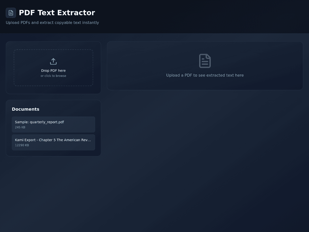 PDF Text Portal