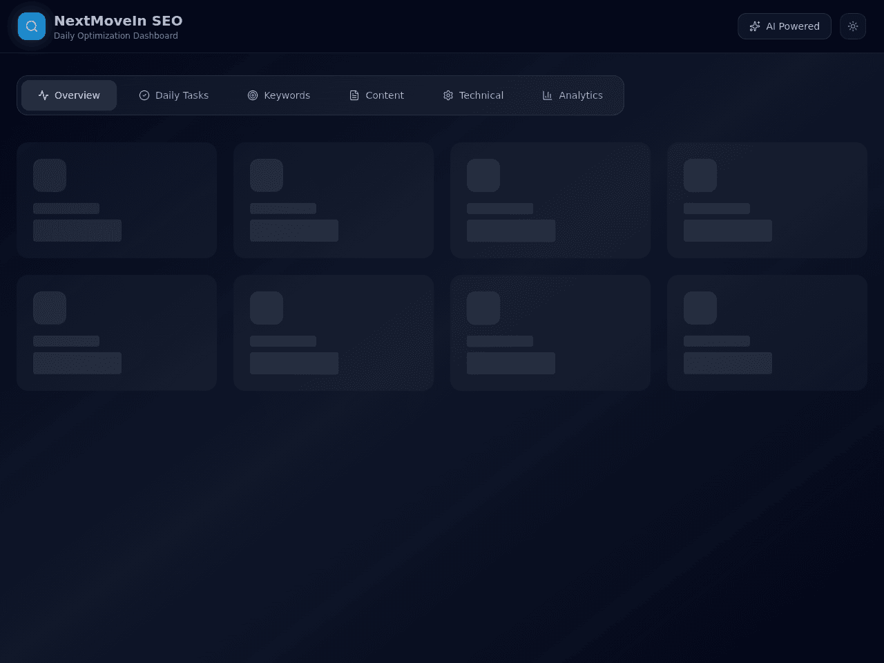 SEO Agent Dashboard