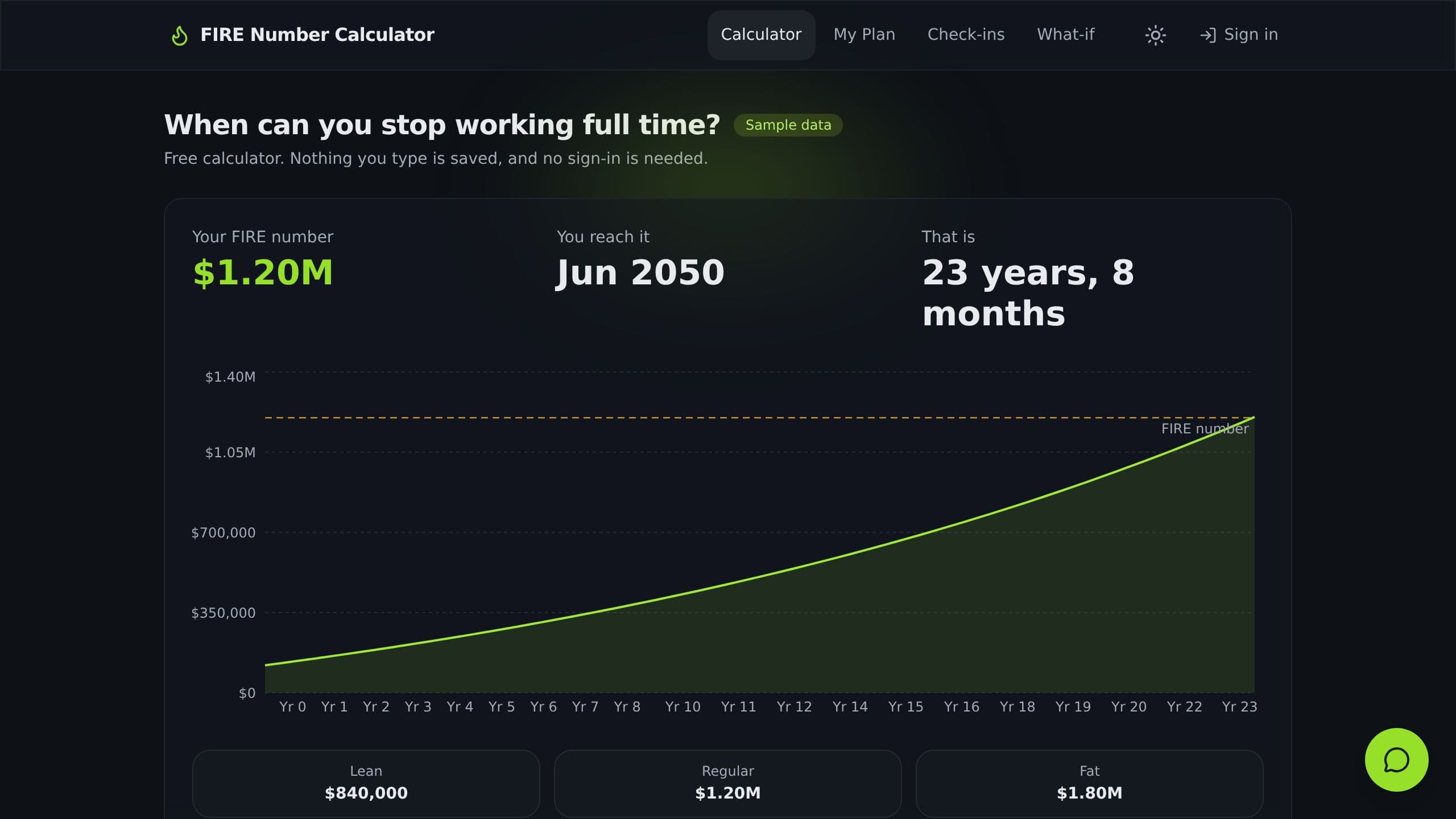 FIRE Calculator preview