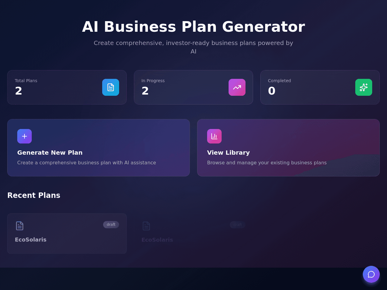 Business Plan Portal
