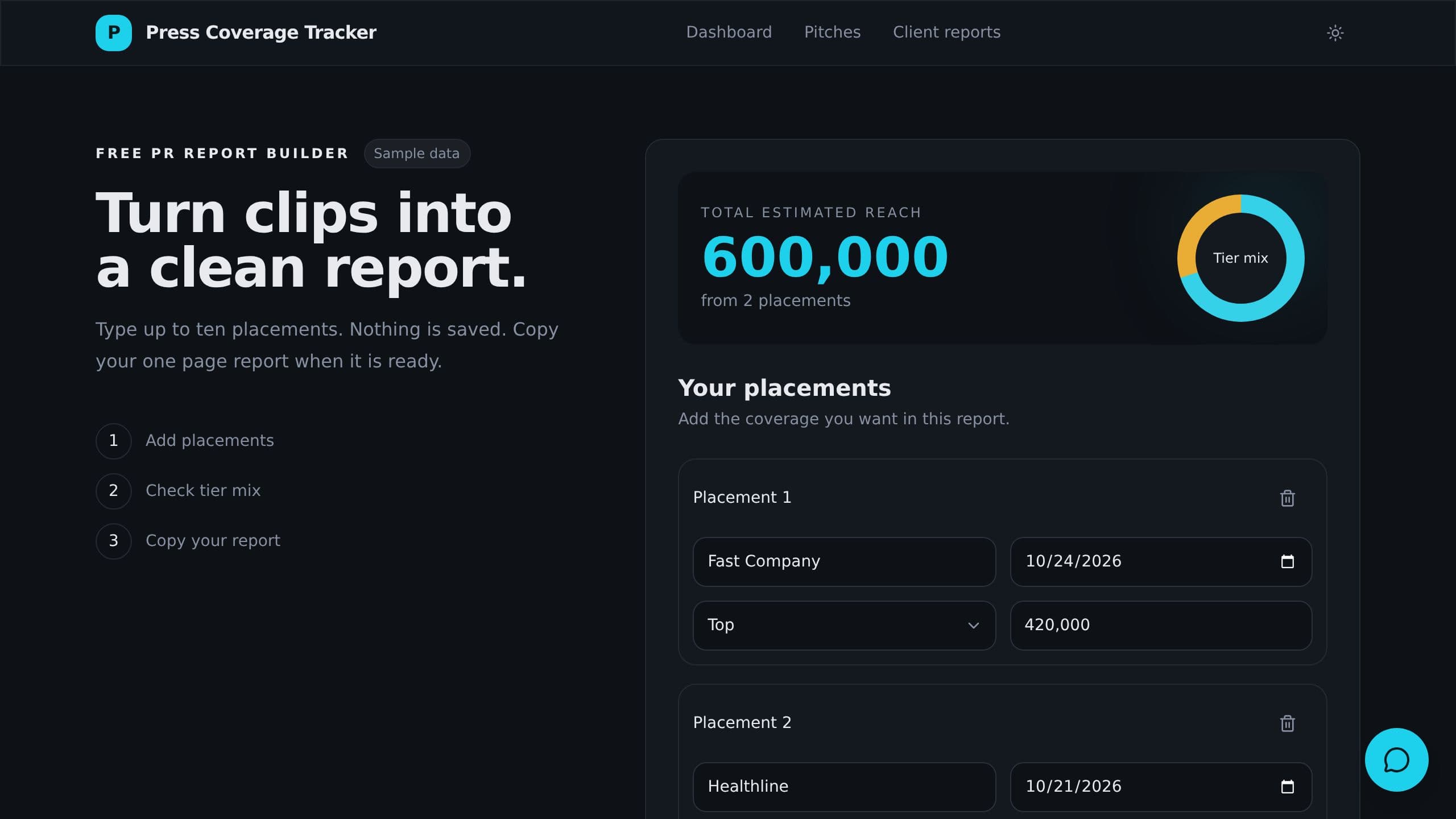 Press Coverage Tracker preview