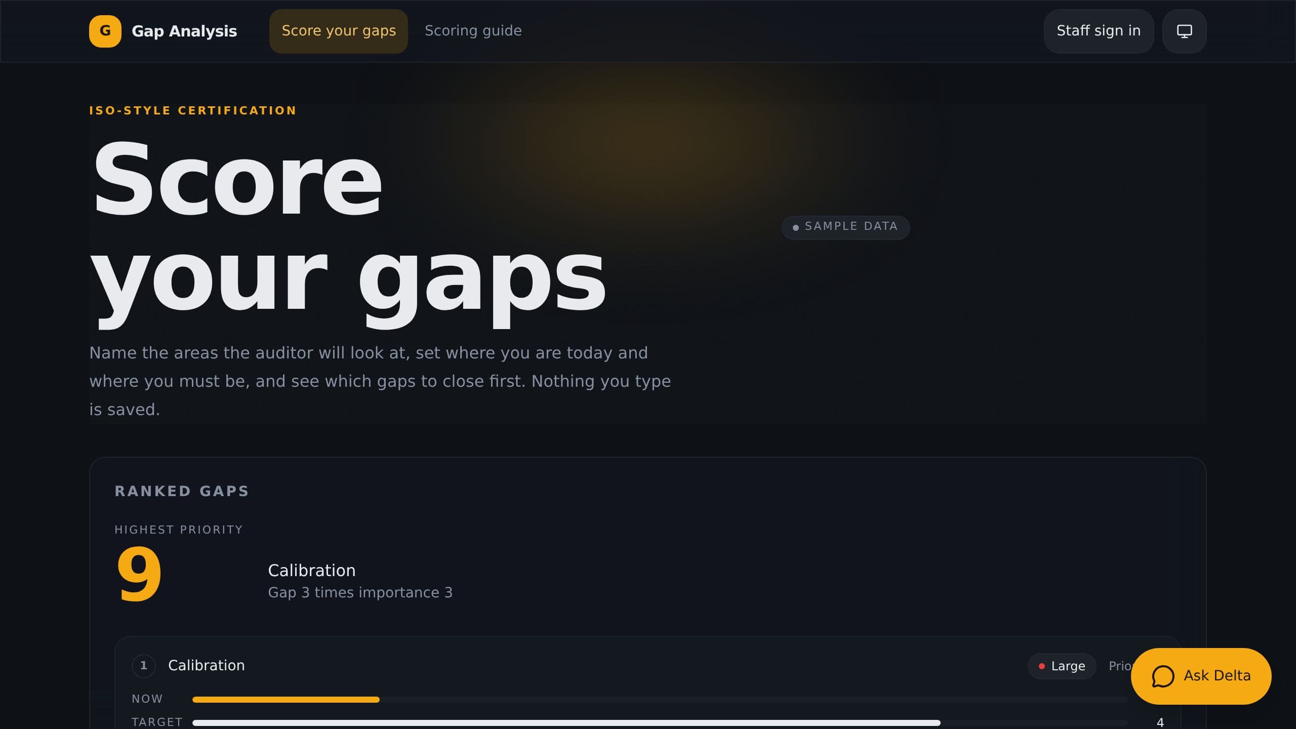 Gap Analysis Template preview